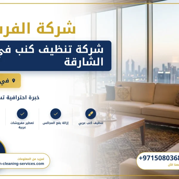 صورة أفضل شركة تنظيف كنب في الشارقة